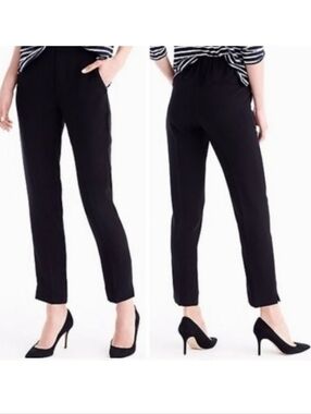 J. Crew Tall Pull-on Easy Pant in Matte Crepe Navy Blue sz.4T style#G8705